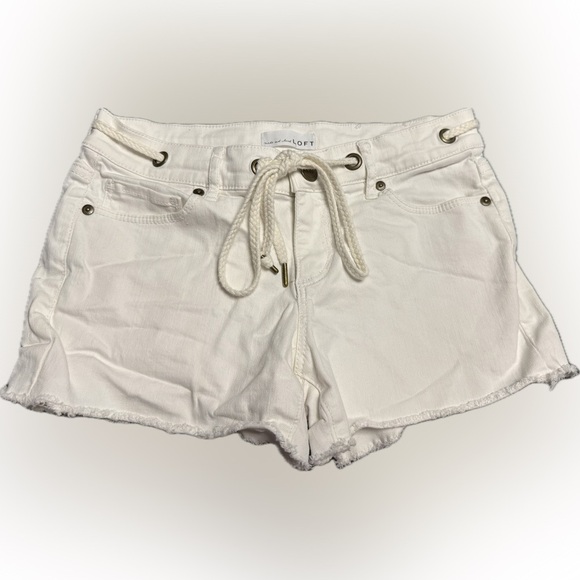 LOFT White Jean Shorts for Women - Picture 1 of 9